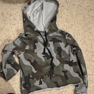 Fate Camouflage Hoodie - Green and Gray